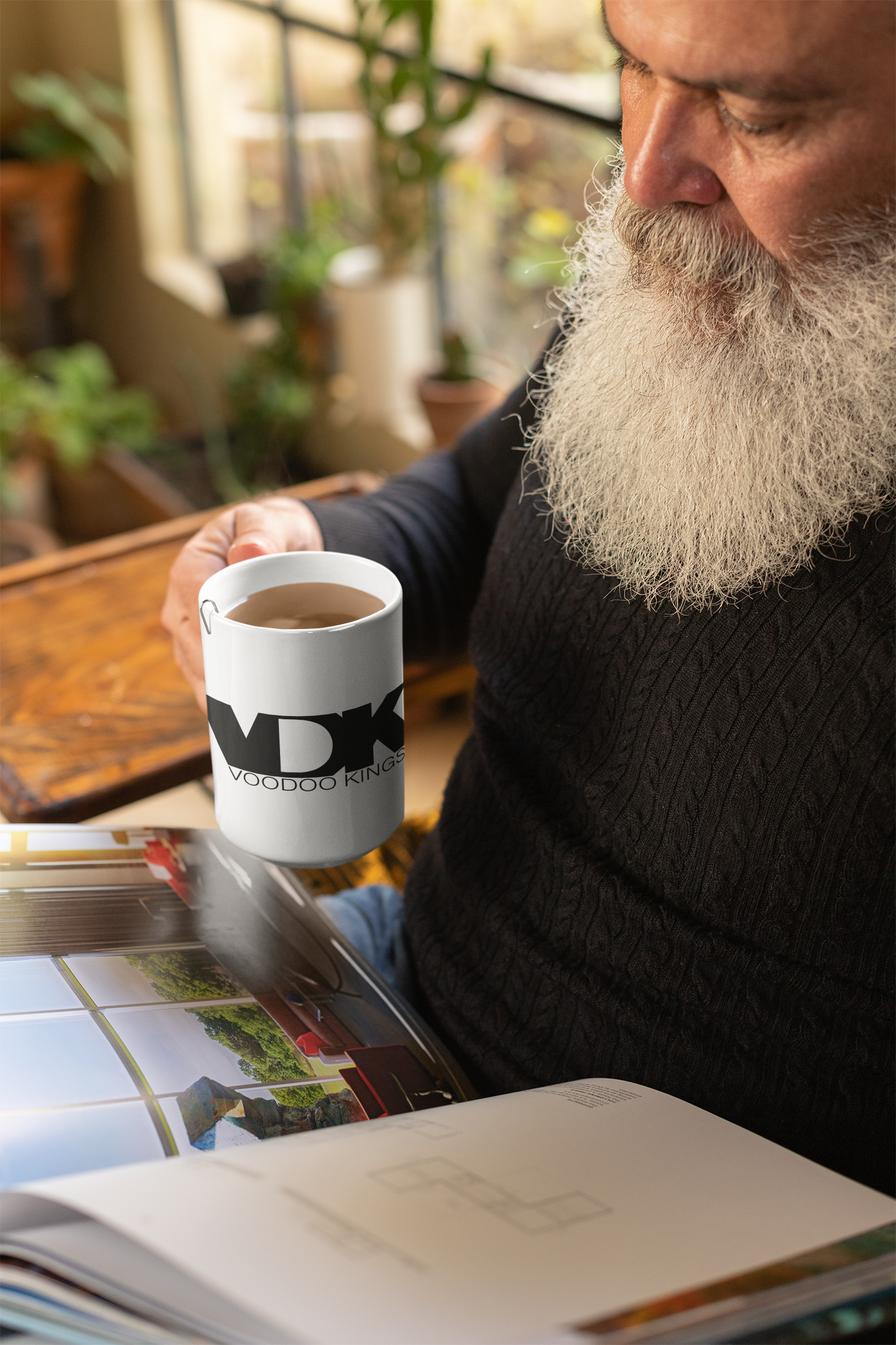 VDK ~ White glossy mug