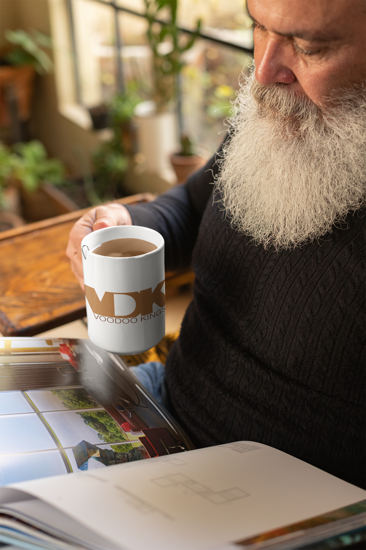 VDK ~ White glossy mug